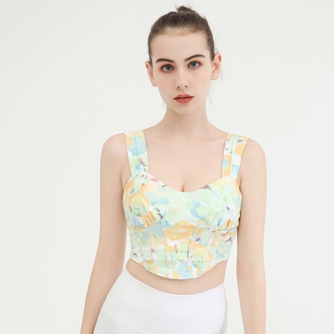 Áo Crop Bra Hoạ Tiết - PYMBR067