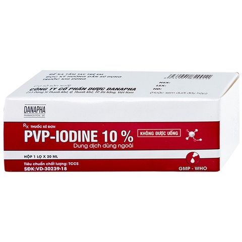 PVP iodin 10% 20ml K/336 lọ danson