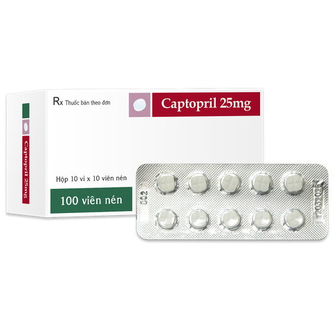 Captopril 25 mg - Trà Vinh