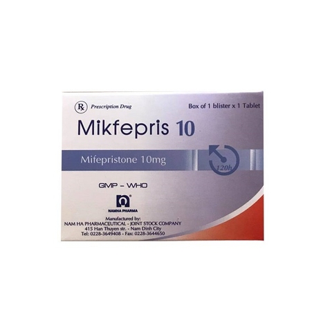 Viên tránh thai Mikfepris 10mg - Nam Hà