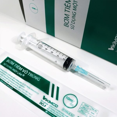 Bơm tiêm 10ml nhựa - Vikimco