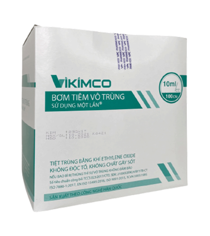 Bơm tiêm 10ml nhựa - Vikimco