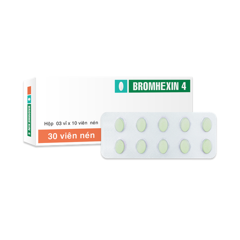 Bromhexin 4mg v/10, h/30 - Trà Vinh (KM)