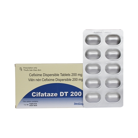 CIFATAZE DT-200 (Cefixim 200mg) K/240H*1 vỉ*10 viên -Micro.- Ấn Độ