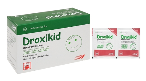 Droxikid 250mg H/24gói K/ 2304 gói- Phú yên