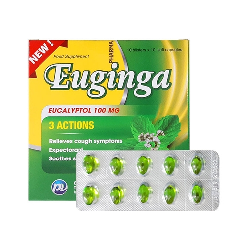 Eugina (eucalyptol 100mg) K/80 H/ 10 vỉ x 10 viên - Phúc Vinh