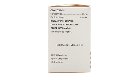 Furosemid 40mg - Mekophar