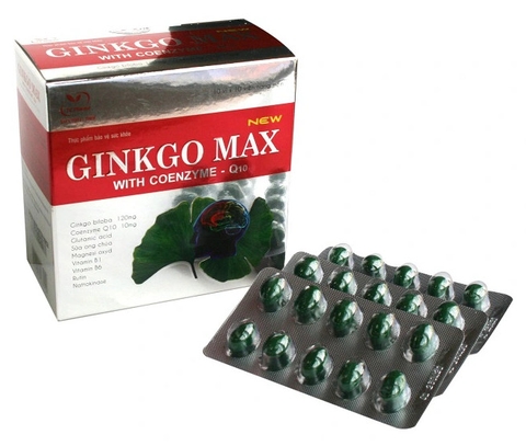 Viên bổ não thông mạch Ginkgo Biloba Cere Brain Max H/60 viên - Khang Phú