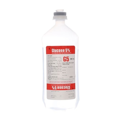 Glucose 5%chai 500ml - Otsuka OPV