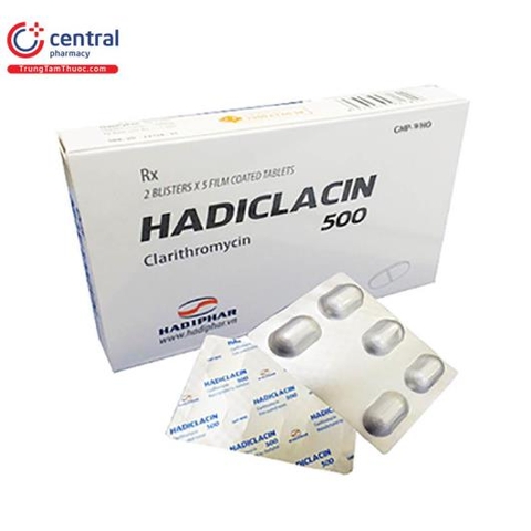 Hadiclacin 500mg K*129H*2vỉ*5v Hà Tĩnh