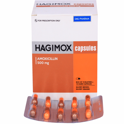 Hagimox capsules ( Nâu bạc - Cam bạc ) v/10 h/100 T/7200 - HG