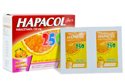 Hapacol 250mg gói /1,5G H/24 gói t/3456- HG