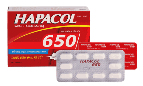 Hapacol 650mg H/5 vỉ /10 viên T/4800 - HG (KM)