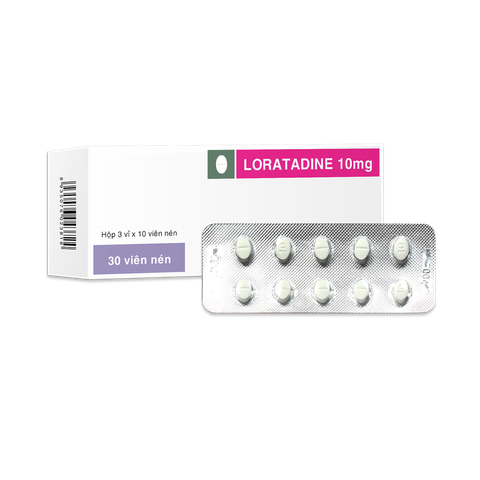 Loratadine 10 mg v/10 h/30 - Trà Vinh