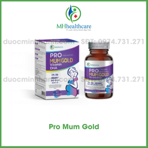Pro mum gold vitamin DHA lọ 30v