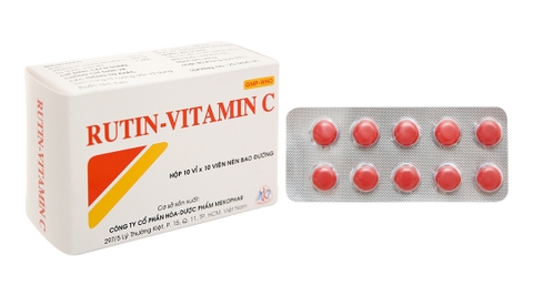 Rutin Vitamin C H/10vỉ *10 viên K=96 H - HT
