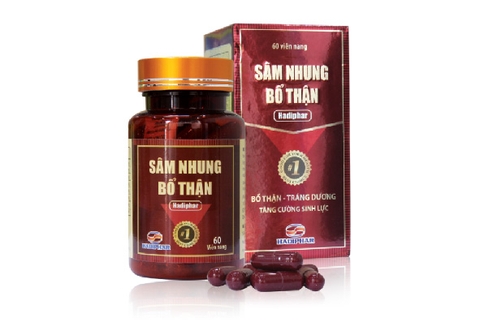 Sâm nhung bổ thận Hadiphar K/120H/60v - Hà Tĩnh