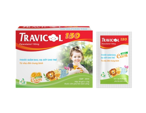 Travicol 150 H/30 gói - Trà Vinh