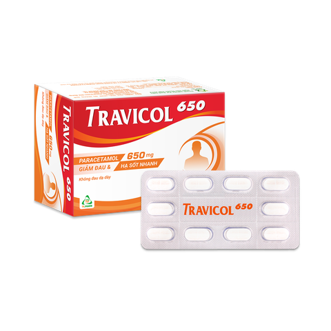 Travicol 650 mg V/10 H/100 - Trà Vinh