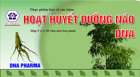 Hoạt huyết dưỡng não DNA K/192H/5 vỉ/20 viên