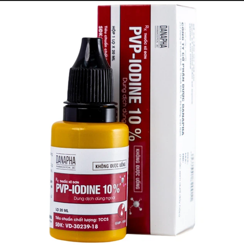 PVP iodin 10% 20ml K/336 lọ danson