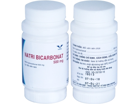 Natribicacbonat 0,5g -  Bidiphar