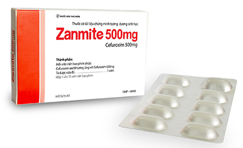 Zanmite 500 mg hộp 1 vỉ x 10 viên - Hà Tây