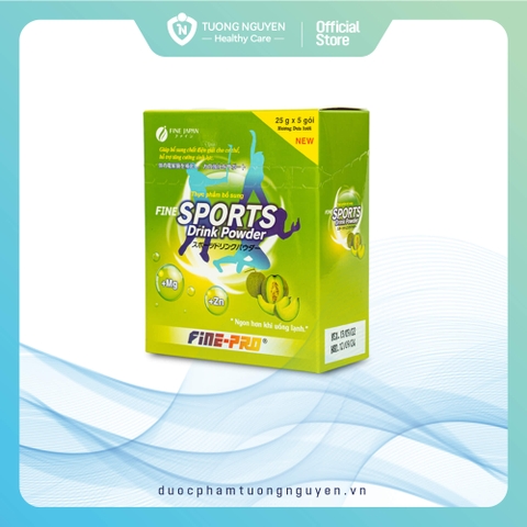 Bột Pha Nước Điện Giải Sport Drink Fine Japan Hương Dưa Lưới 5 Gói