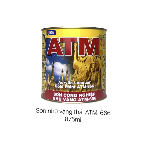 Sơn dầu nhũ vàng thái ATM 666 - 875ml