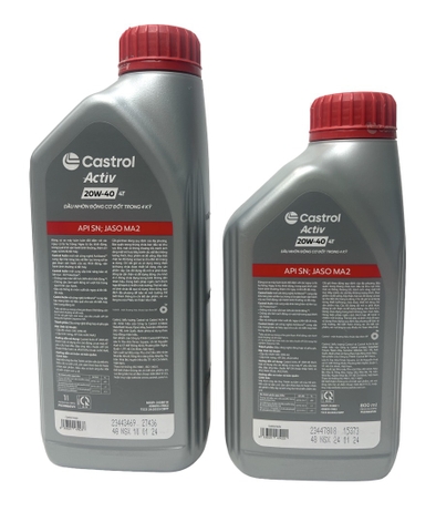 Nhớt Castrol xe số Activ vistra 300 20W-50 1L