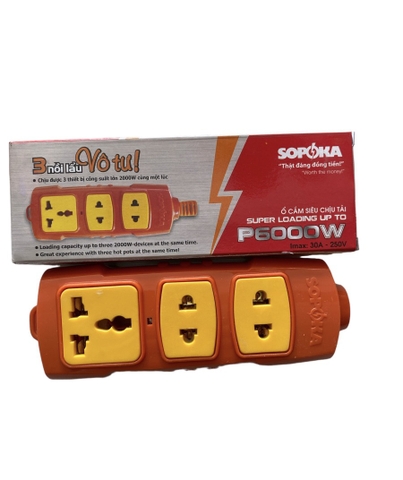 Ổ cắm chịu tải 6000W Sopoka