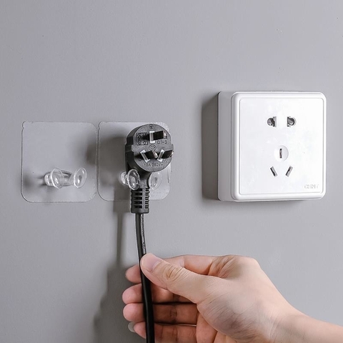 Móc treo phích cắm điện dán tường