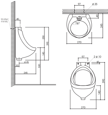 Bồn tiểu TT UT01XVT