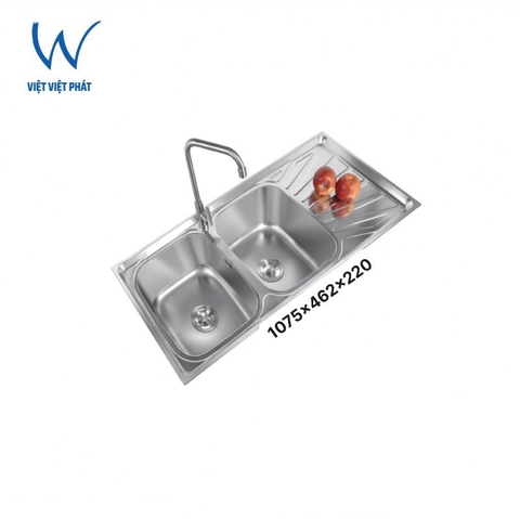 Chậu Rửa chén Inox 304 Việt Việt Phát D2