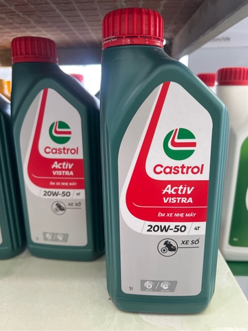 Nhớt Castrol xe số Activ vistra 300 20W-50 1L