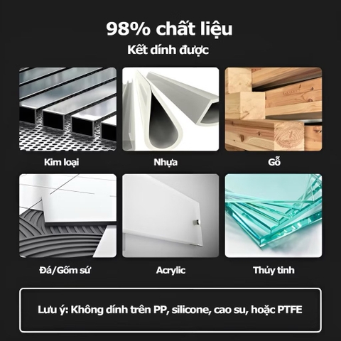 Keo đa năng siêu cứng (không cần khoan)  nhanh khô chống thấm 60g