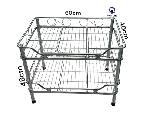 Kệ chén ống 40x60 inox201