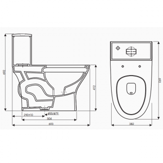 Bàn cầu TT 1 khối EVEREST-K79