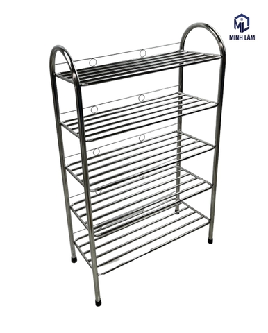 Kệ dép inox ống 3,4,5 tầng 60cm