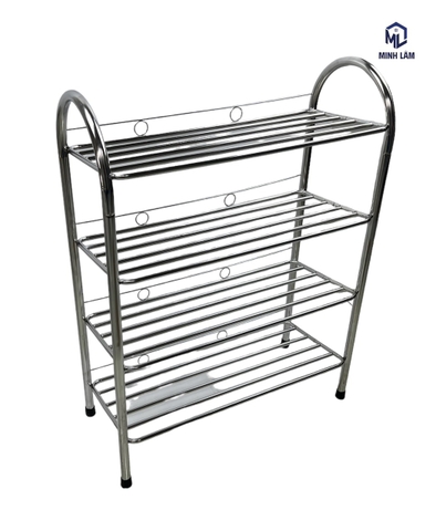 Kệ dép inox ống 3,4,5 tầng 60cm