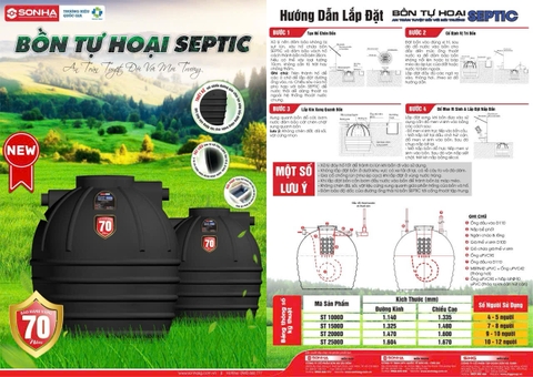 Bồn tự hoại Septic SH