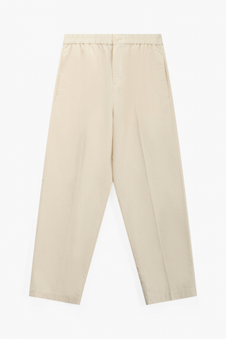 Quần Kaki Nam Ống Rộng Lưng Thun Cotton Trơn Form Relax