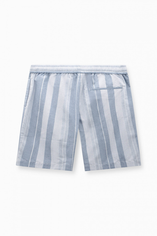 Quần Short Nam Kẻ Sọc Dọc Phối Dây Rút Form Relax