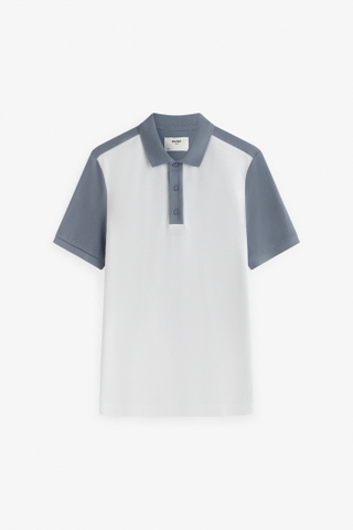 Áo Polo Nam Tay Bo Phối Màu Form Fitted