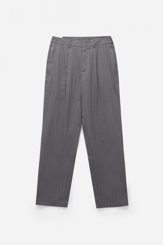 Quần Vải Nam Kẻ Sọc Dọc Form Slim Crop