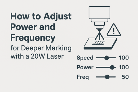 Cách điều chỉnh công suất và tần số để khắc sâu hơn bằng máy khắc laser 20w