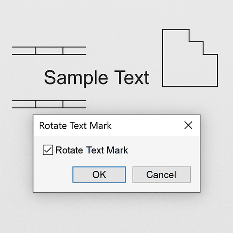 Menu Laser: Xoay Dấu Văn Bản
