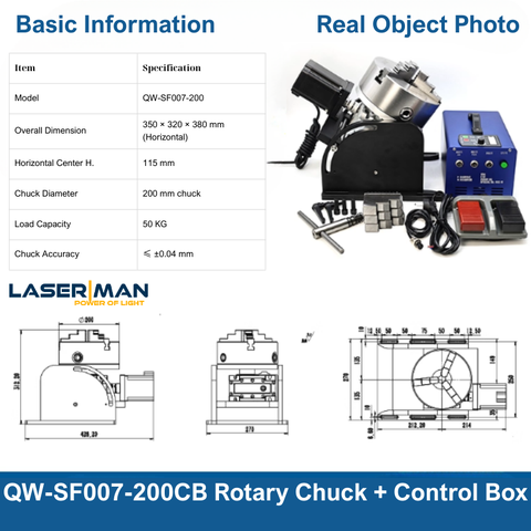 Trục xoay – phụ kiện hỗ trợ hàn laser, TIG/argon. Giảm tốc độ chính xác, xoay ổn định, tăng hiệu quả hàn vòng tự động