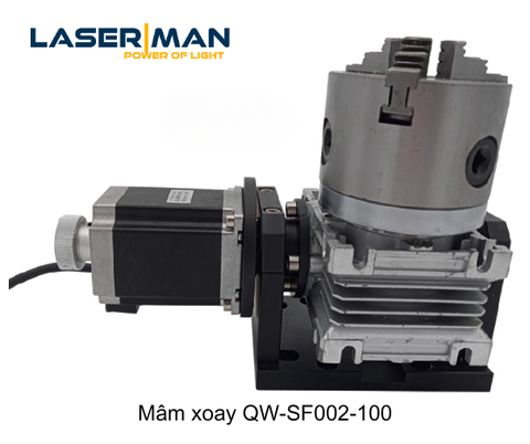 Mâm xoay giảm tốc QW-SF002 | Loại nghiêng chỉnh góc – phù hợp máy hàn & máy khắc laser