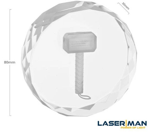 Khối Thủy Tinh Khắc Laser 2D & 3D – Crystal Engraving Block